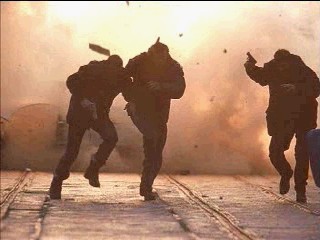 More ACTION! This time our heroes outrun an explosion in dramatic SLO MO!